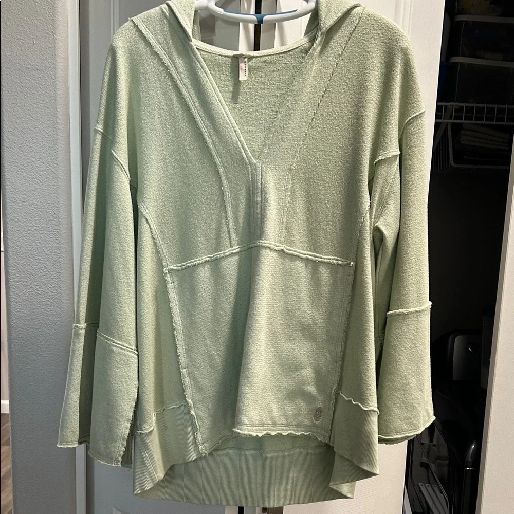 FP Movement by Free People Mint Green Terry Oversized Hoodie Size S - Picture 1 of 9